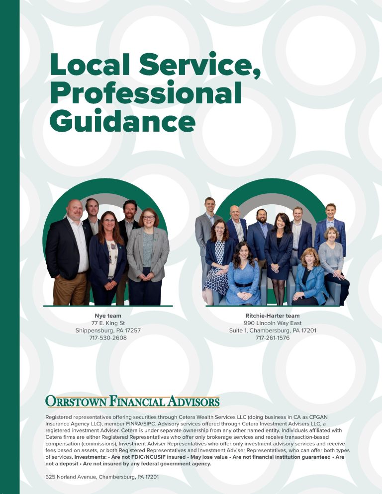 Ad for Orrstown Financial Advisors